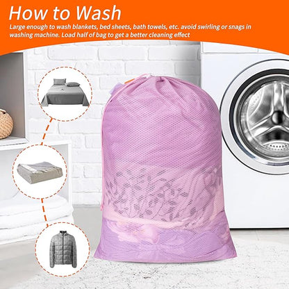 Polecasa Heavy Duty Diamond Large Mesh Laundry Bag