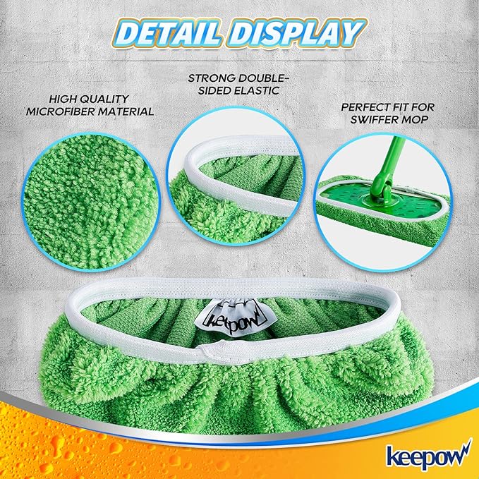 KEEPOW Reusable Wet Pads Refills Compatible
