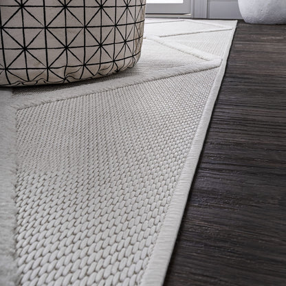 JONATHAN Y Diamond Trellis Indoor Outdoor Runner Rug 2X8 Ivory, Salines for Backyard, Patio, Porch, Easy-Cleaning, High Traffic, Pet-Friendly, Non-Shedding (IBZ101D-28)