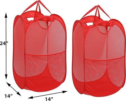 Simple Houseware Mesh Pop-Up Laundry Hamper Basket