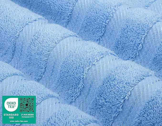 American Soft Linen Luxury 6 Piece Towel Set, 2 Bath Towels 2 Hand Towel 2