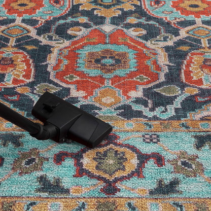 Keen Home Design 30"x120" Rug - Machine Washable Runner Rug with Non-Slip Backing, Ideal for Hallway, Entryway, Kitchen, Laundry Room - Vintage, Easy Clean, Durable, Low Pile - (2'6" x 10')