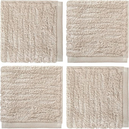 SKL Home CloudSoft Cotton Luxury 4-Piece Washcloth Set