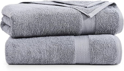 LANE LINEN 100% Long Staple Cotton Bath Sheets Set of 2