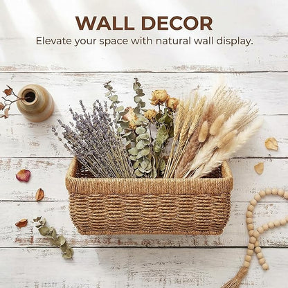 11 inches Wall Hanging Baskets Woven Basket Boho Style Fruit Basket Storage