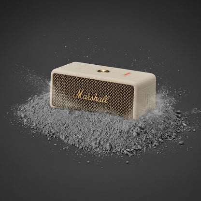 Marshall Emberton III Portable Bluetooth Speaker - Rugged Waterproof IP67 Design | Loud Stereo Sound, Deep Bass with 32+ Hr Playtime | Compact and Wireless for Travel and Outdoors - Cream