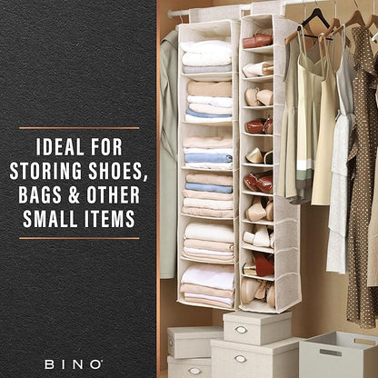 BINO 10-Shelf Shoe Closet Organizer
