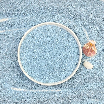 FANTIAN 5 lbs Blue Sand, 0.4-0.8 mm Decorative Sand for Aquarium, Fish Tank, Succulents, Candle, Vase, Wedding Ceremony, Arts Crafts and Bowl Fillers