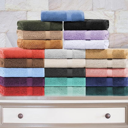 SUPERIOR Egyptian Cotton Pile Bath Sheet Set of 2, Ultra Soft Luxury Towels