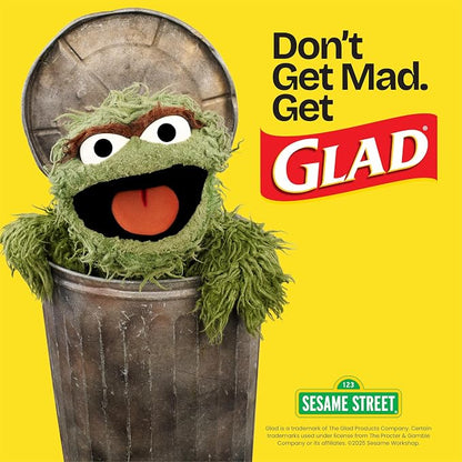 Glad ForceFlex Tall Kitchen Drawstring Trash Bags, 13 Gal, Fragrance Free, 140 Ct (Package May Vary)