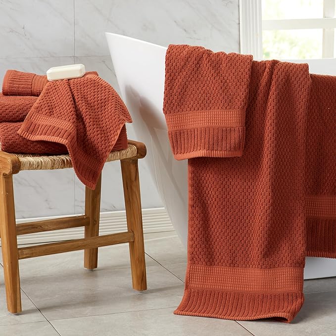 NY Loft 100% Cotton Towel Set 6 Piece Towel Set | Super Soft & Absorbent