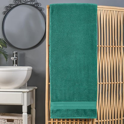 Elegant Comfort Three Line Popcorn Extra Large Luxury Bath Towel