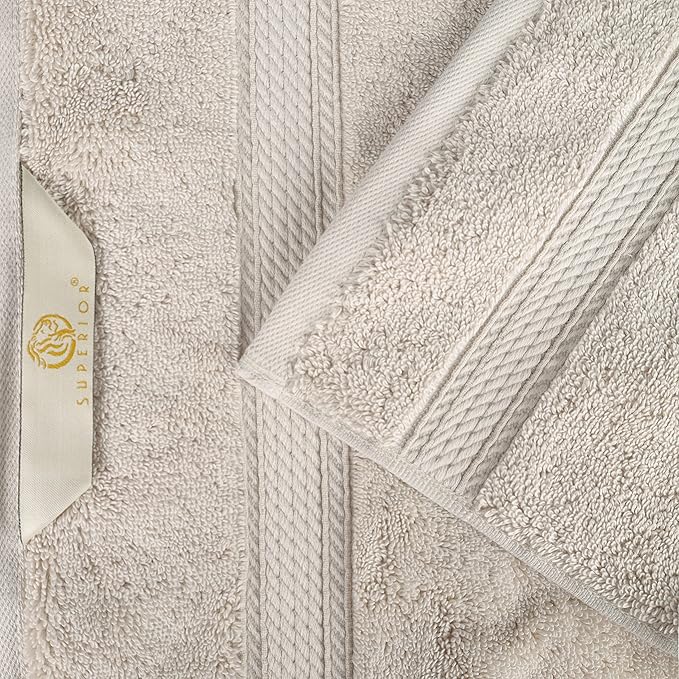 SUPERIOR Egyptian Cotton Pile Bath Sheet Set of 2, Ultra Soft Luxury Towels