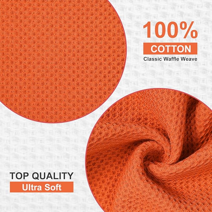 Homaxy 100% Cotton Dish Cloths, 8 Pack