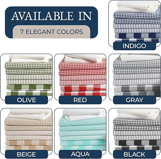 LANE LINEN Kitchen Towels & Dishcloths Set