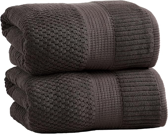 NY Loft 100% Cotton 2 Pack Bath Sheet Towel Set | Absorbent Quick-Dry Oversize
