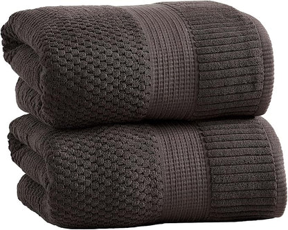 NY Loft 100% Cotton 2 Pack Bath Sheet Towel Set | Absorbent Quick-Dry Oversize