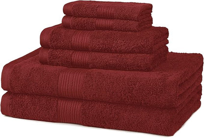 Amazon Basics Fade-Resistant 100% Cotton Washcloths