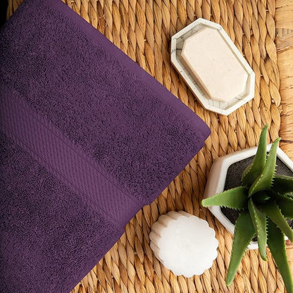 SUPERIOR Egyptian Cotton Pile 10 Piece Towel Set, Includes 2 Bath, 4 Hand