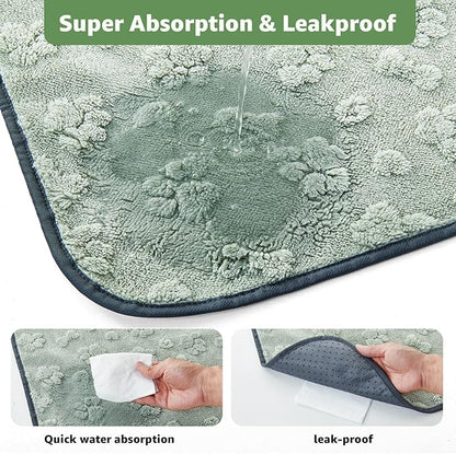 LOOBANI 2 Packs Extra Large Reusable Pee Pads for Dogs, 54x54in Waterproof Washable Dog Mat, Non-Slip and Leakproof Whelping Pad for Potty Training, Playpen, Crate,Floor and Bed