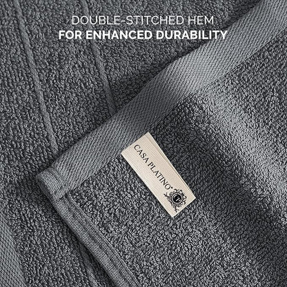 Casa Platino Wash Cloths Pack of 24-100% Cotton Washcloths