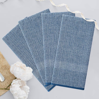 Homaxy Premium Kitchen Towels, Large Cotton Kitchen Hand Towels, Flat and Terry