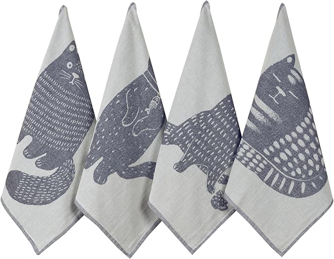 sea me at home Cat Themed Funny Dish Towels