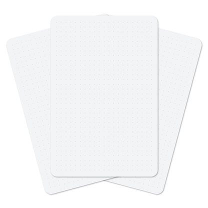 Notsu Dotted Index Cards 4x6 inch (Pack of 50) | Bullet Dot Grid Vertical Index Note Cards with Rounded Corners, Thick Paper Stock 350 gsm