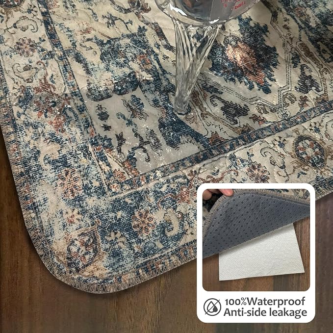 Washable Pee Pads for Dogs, Reusable Puppy Potty Training Pads, Ultra-Absorbent Thick Waterproof Leak-Proof Non-Slip Pads & Mat for Crate, Playpen, Floor, Whelping & Housebreaking , 2 Pack 54"x54"