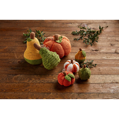 Mud Pie Crochet Large Gourd; 8" x 5 3/4"