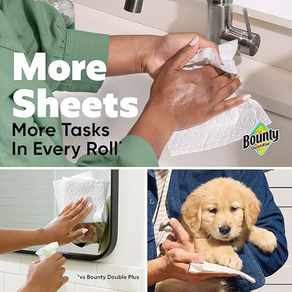Bounty Quick-Size Paper Towels, 8 Family Triple Rolls = 27 Regular Rolls