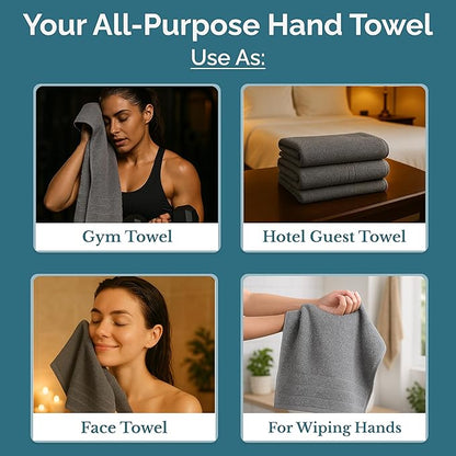 CASA PLATINO Hand Towels for Bathroom