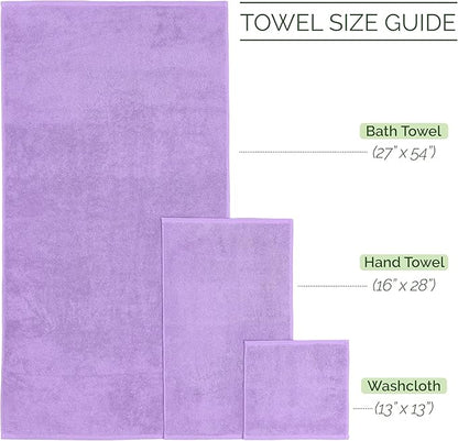 Elegant Comfort Luxury 6-Piece Towel Set, Premium Soft 100% Turkish Cotton