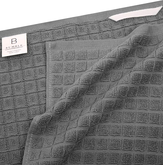 Premium Kitchen Towels | Large Cotton Dish Towels | Flat & Terry Highly