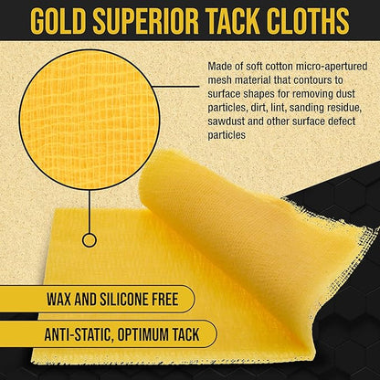 Dura-Gold - Pure Gold Superior Tack Cloth, Woodworking, Automotive Paint