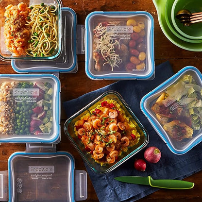 Snapware Total Solutions Glass Food Storage Containers Set, Airtight &
