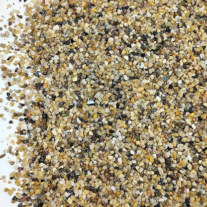 5LB Coarse Sand, Colored Rocks Pebbles, Quartz Sand for Cactus Bonsai, Succulent Plant Bonsai Paving, Vase Filling Decoration, Natural Sand for Fish Tank Decoration Paving(2-4mm)