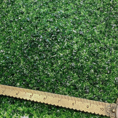 Maker’s Minerals Crushed Green Goldstone Sand, 0.25mm-2mm, Sand-Sized for Woodworking and Ring Inlay, Resin Crafts, Memorial & Sand Jewelry (0.5, Ounces)