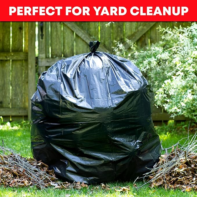 Tasker 55-60 Gallon Trash Bags Heavy Duty | Mega ValuePack 150 Bags | Large