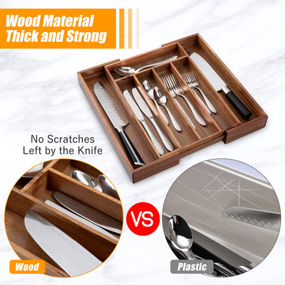 Kitchen Silverware Drawer Organizer and Storage Cabinet Utensil Rack Bathroom Counter Vanity Extra Large Big Cooking Drawer Organizers Countertop Pantry Storage Cabinet Best Kitchen Must Haves 2025