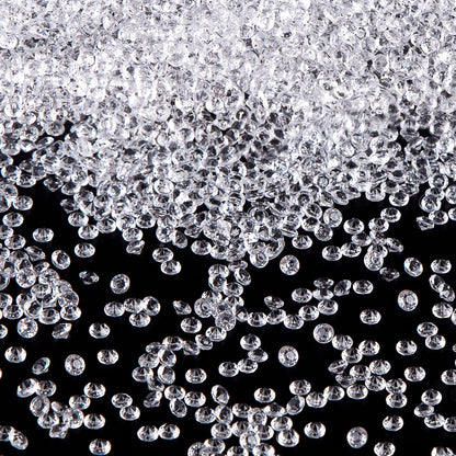 FUTUREPLUSX 10000PCS Fake Diamonds, 4.5mm Mini Clear Diamonds Decoration Acrylic Crystal Vase Fillers Table Scatter Confetti Gems for Wedding Bridal Shower Birthdays Graduation Party Home Decor