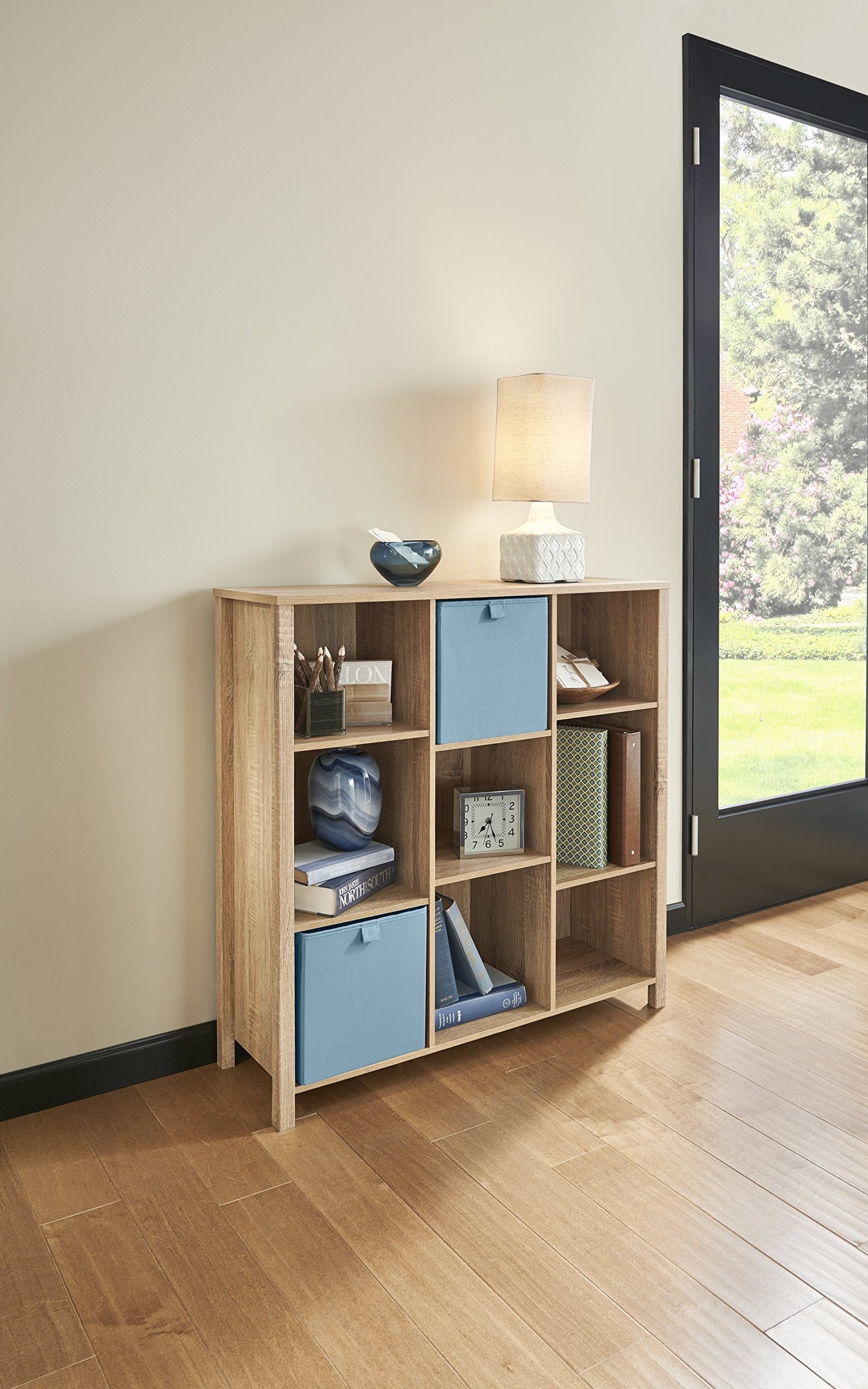 ClosetMaid 9-Cube Premium Adjustable Storage Organizer, Weathered Oak