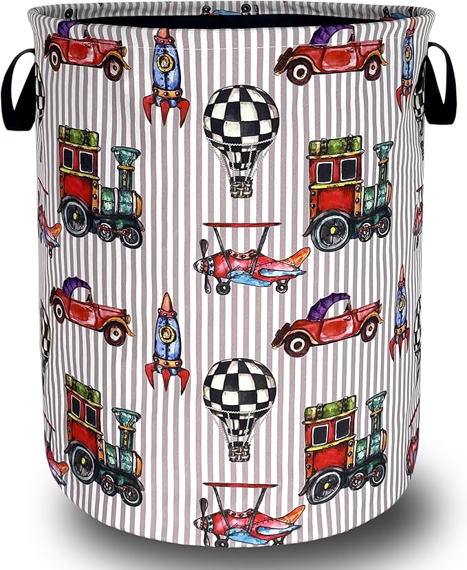 Personalize Cars Printed Laundry Basket Oxford Cloth Foldable Funny Laundry