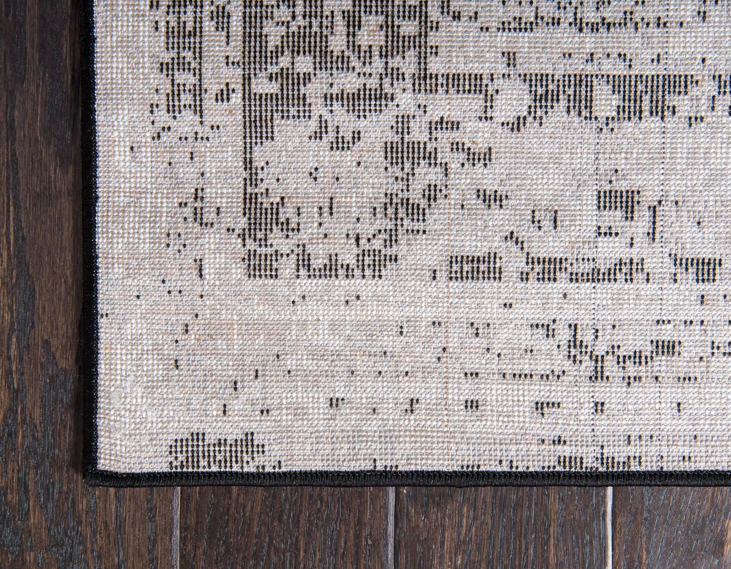 Unique Loom Sofia Collection Area Rug - Salle Garnier (5' 3" x 8' Rectangle, Black/ Ivory)