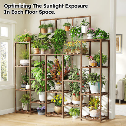 EnHomee Tall Plant Stand, 63''H Large Plant Stand for Multiple Plants Pot, Indoor Plants Shelves for Living Room, Patio, Balcony, Yard, Garden