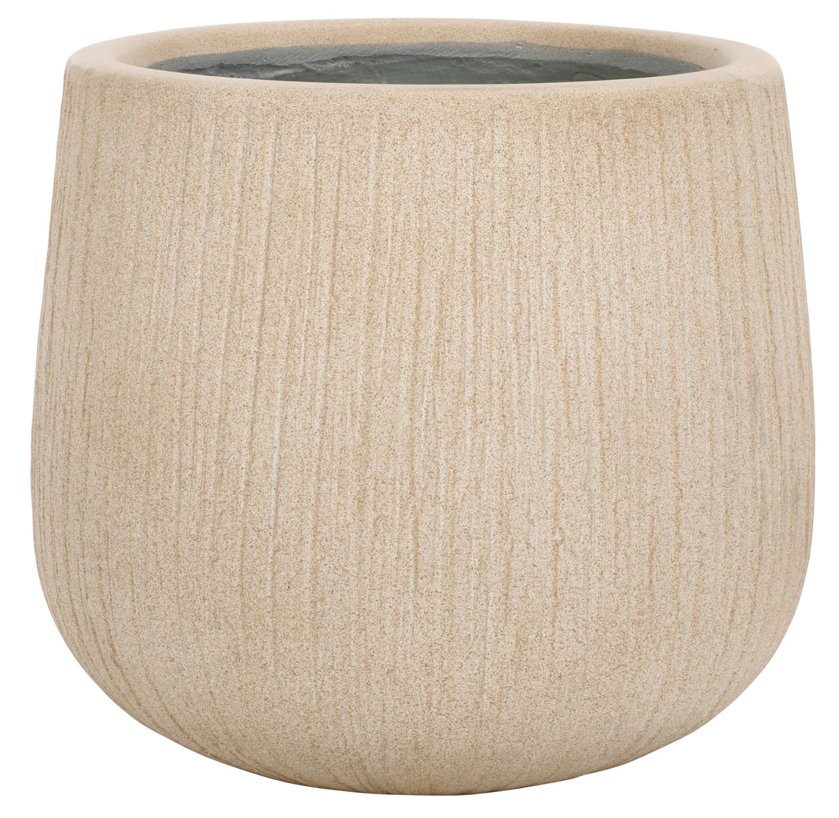 SAFAVIEH Outdoor - Francia Beige Concrete Ficonstone Planter Pot with Drainage Hole, Frost Resistant Garden Planter for Patio, Deck, Indoor Outdoor Use, 15.7" W x 15.7" D x 14" H (PAT1523B)