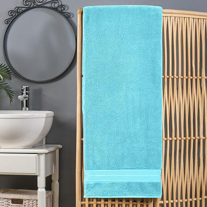 Elegant Comfort Three Line Popcorn Extra Large Luxury Bath Towel