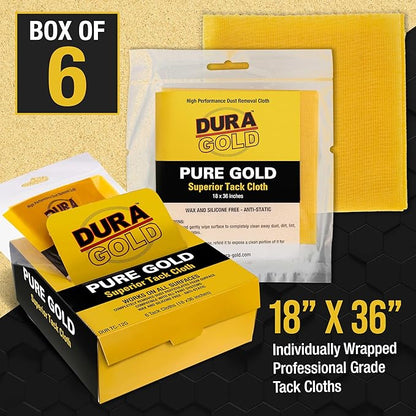 Dura-Gold - Pure Gold Superior Tack Cloth, Woodworking, Automotive Paint