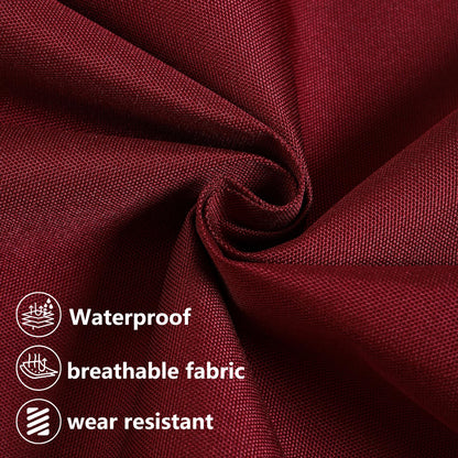 Waterproof Canvas Fabric by The Yard – 58" 600D Polyester Cordura Fabric – Upholstery Fabric for Indoor Outdoor Chair (Burgundy, 2 Yard (58"x 72")
