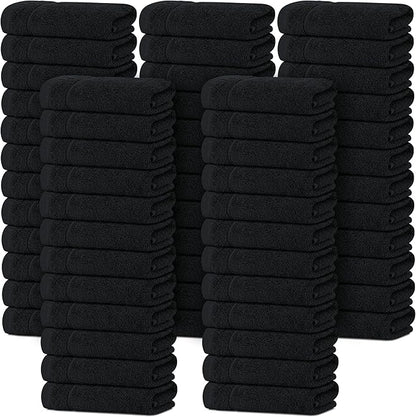 Tens Towels Pack of 60 Washcloths, 12 x 12 Inches, Lighter Weight, Quick to Dry